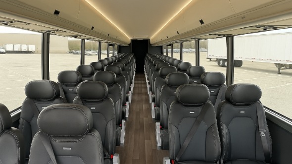 Interior of Charter Bus Company Waukegan's 35 Passenger Minibus in Waukegan
